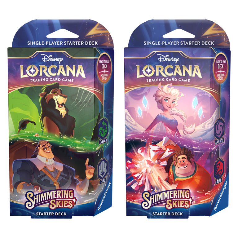 Disney Lorcana: Shimmering Skies Starter Decks