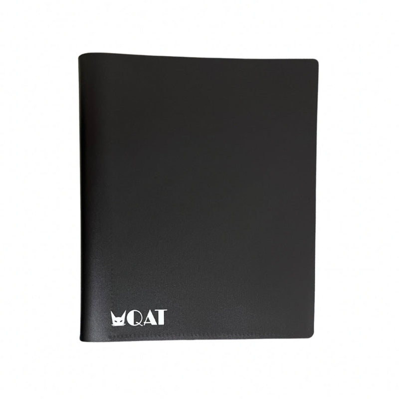 QAT 4-Pocket Starter Series Card Album with leather strap