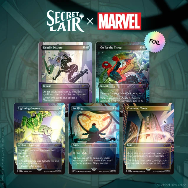 Secret Lair Drop: Secret Lair x Marvel's Spider-Man: Villainous Plots - Rainbow Foil Edition
