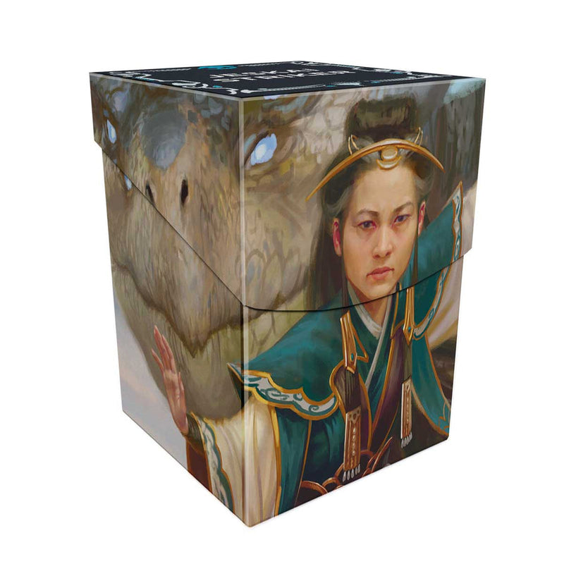 Tarkir Dragonstorm Shiko and Narset, Unified / Elsha, Threefold Master (Jeskai Striker Commander Deck) 100+ Deck Box for Magic: The Gathering