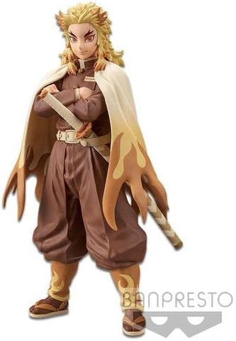 Banpresto Demon Slayer: Kimetsu no Yaiba Figure vol.11(A:KYOJURO RENGOKU), Multiple Colors (BP17027)