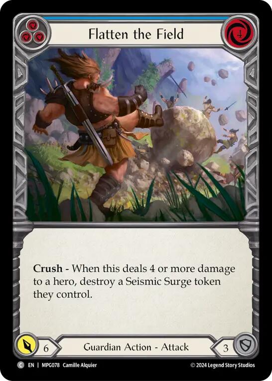 Flatten the Field (Blue) [MPG078] (Mastery Pack Guardian)