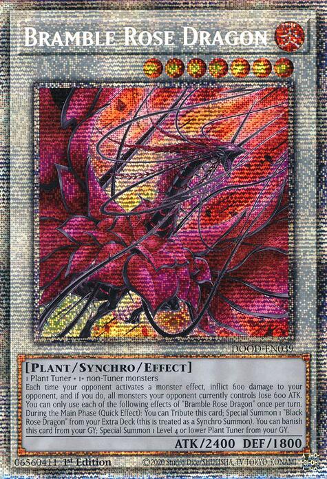 Bramble Rose Dragon (Starlight Rare) [DOOD-EN039] Starlight Rare