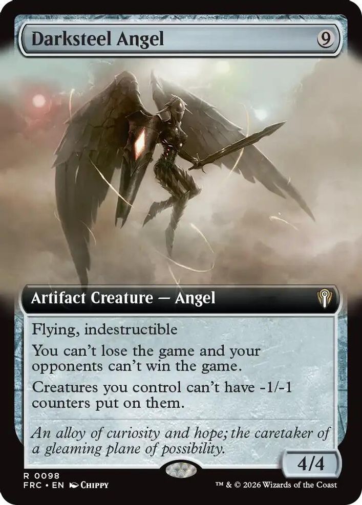 Darksteel Angel (Extended Art) [Reality Fracture Commander]