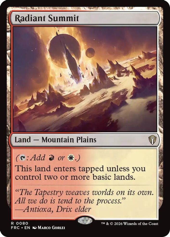 Radiant Summit [Reality Fracture Commander]