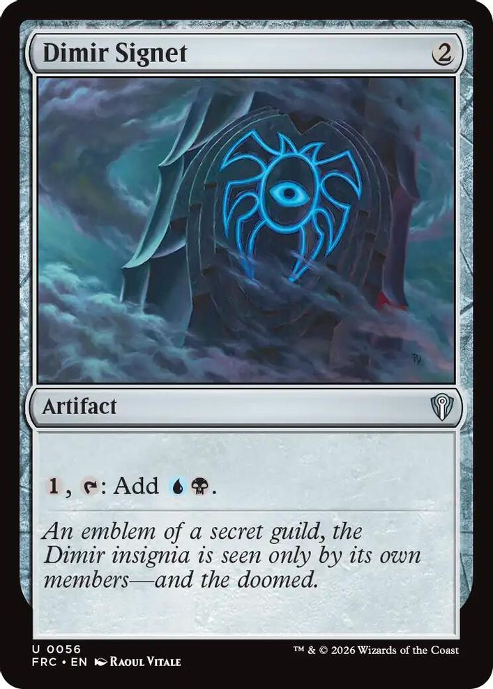 Dimir Signet [Reality Fracture Commander]