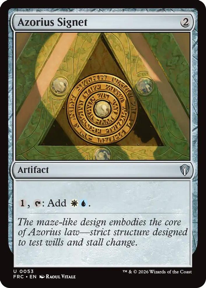 Azorius Signet [Reality Fracture Commander]