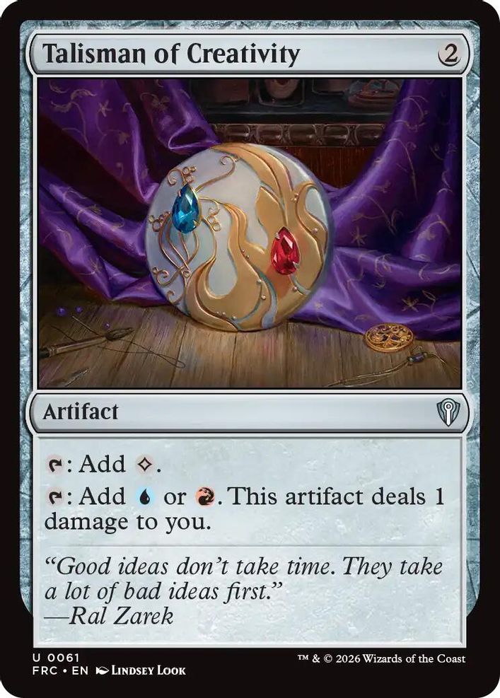 Talisman of Creativity [Reality Fracture Commander]
