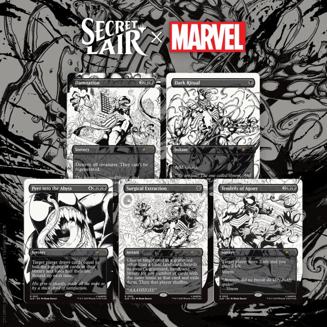 Secret Lair Drop: Secret Lair x Marvel's Spider-Man: Venom Unleashed (Inks) - Non-Foil Edition