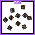 QAT 10pcs D6 12mm Plus/Minus Counter Dice for TCGs, Tabletop & Board Games
