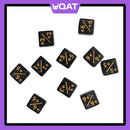 QAT 10pcs D6 12mm Plus/Minus Counter Dice for TCGs, Tabletop & Board Games