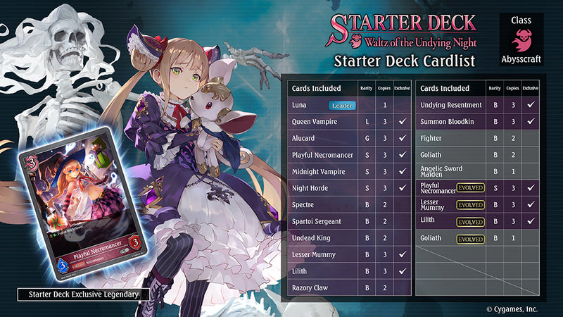 Shadowverse: Evolve Starter Decks