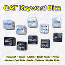 QAT 10PCS Keyword Dice 16mm for Magic: The Gathering (Ability Dice)