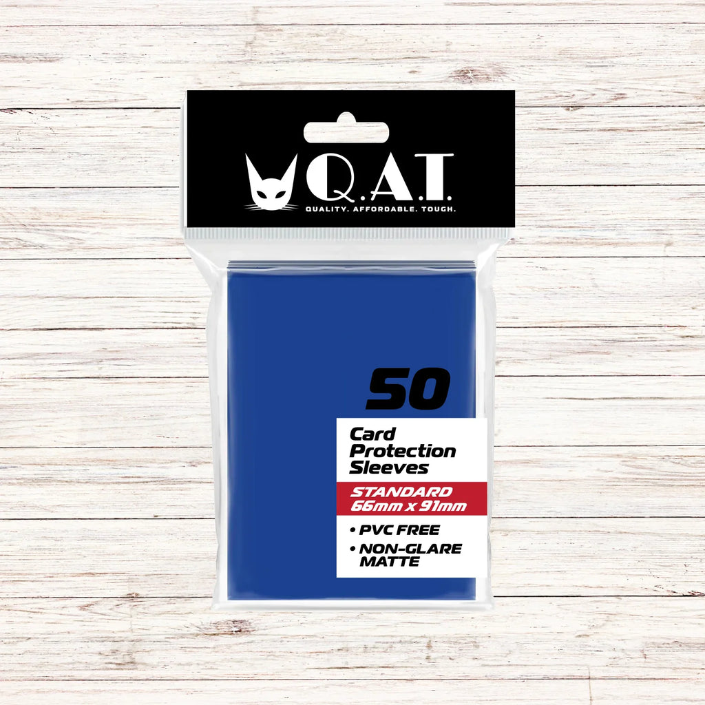 QAT MATTE Standard Size Card Sleeves (66x91mm). Classic Series QAT MATTE Standard Size Card Sleeves (66x91mm). Classic Series