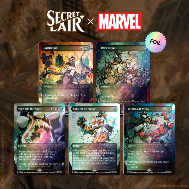 Secret Lair Drop: Secret Lair x Marvel's Spider-Man: Venom Unleashed (Colors) - Rainbow Foil Edition