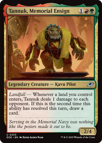 Tannuk, Memorial Ensign [Edge of Eternities]
