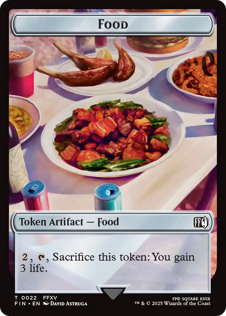 Hero (0005) // Food Double-Sided Token [FINAL FANTASY Tokens]