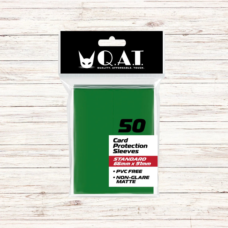 QAT MATTE Standard Size Card Sleeves (66x91mm). Classic Series QAT MATTE Standard Size Card Sleeves (66x91mm). Classic Series