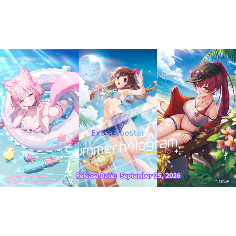 hololive OFFICIAL CARD GAME Extra Booster Pack Summer hologram [hOCG-hEB01e] - Booster Box