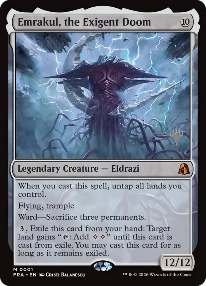 Emrakul, the Exigent Doom (Promo Pack) [Reality Fracture]