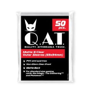 QAT Matte and Clear Outer Sleeves (69x94mm)