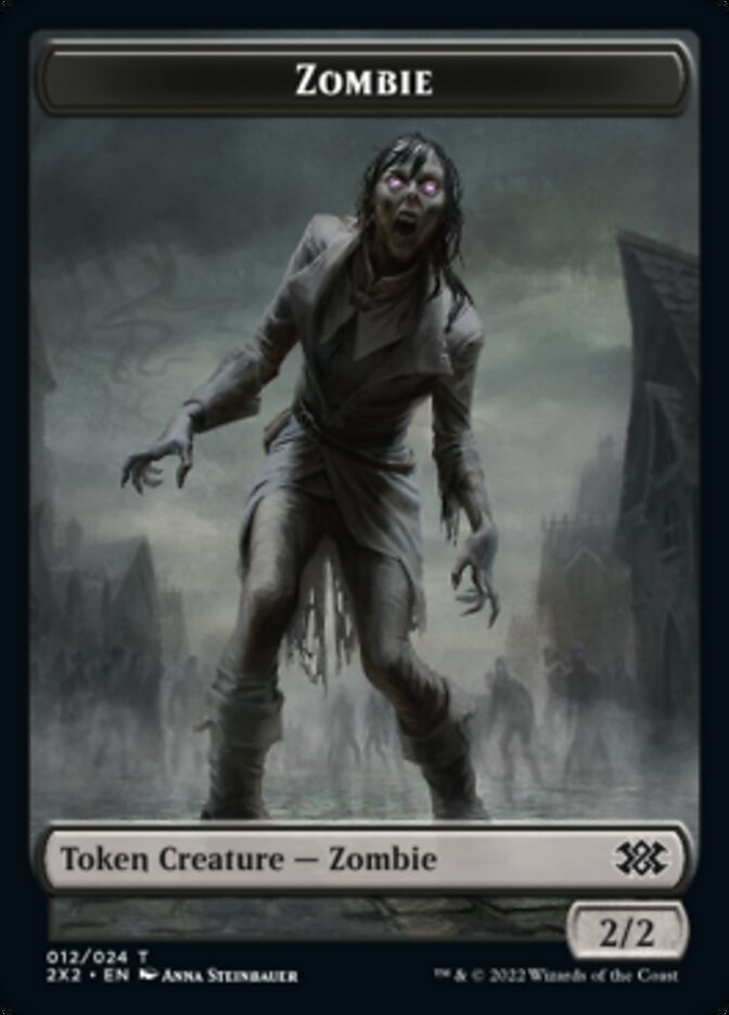 Zombie // Soldier Double-sided Token [Double Masters 2022 Tokens]