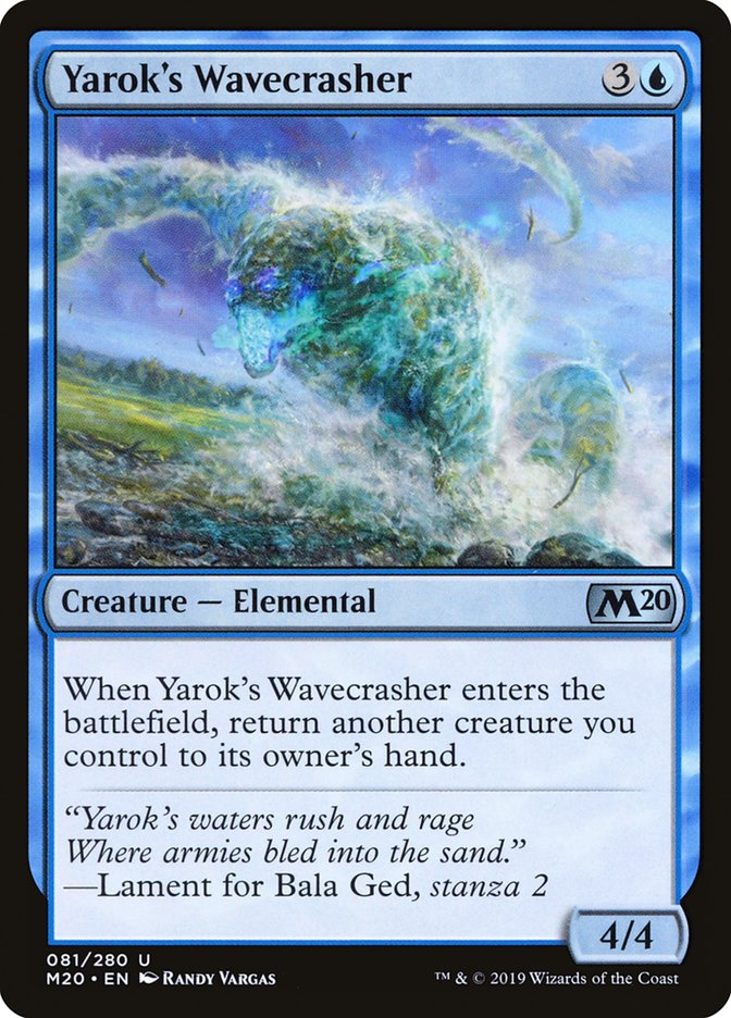 Yarok's Wavecrasher [Core Set 2020]