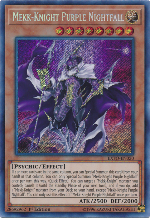 Mekk-Knight Purple Nightfall [EXFO-EN020] Secret Rare