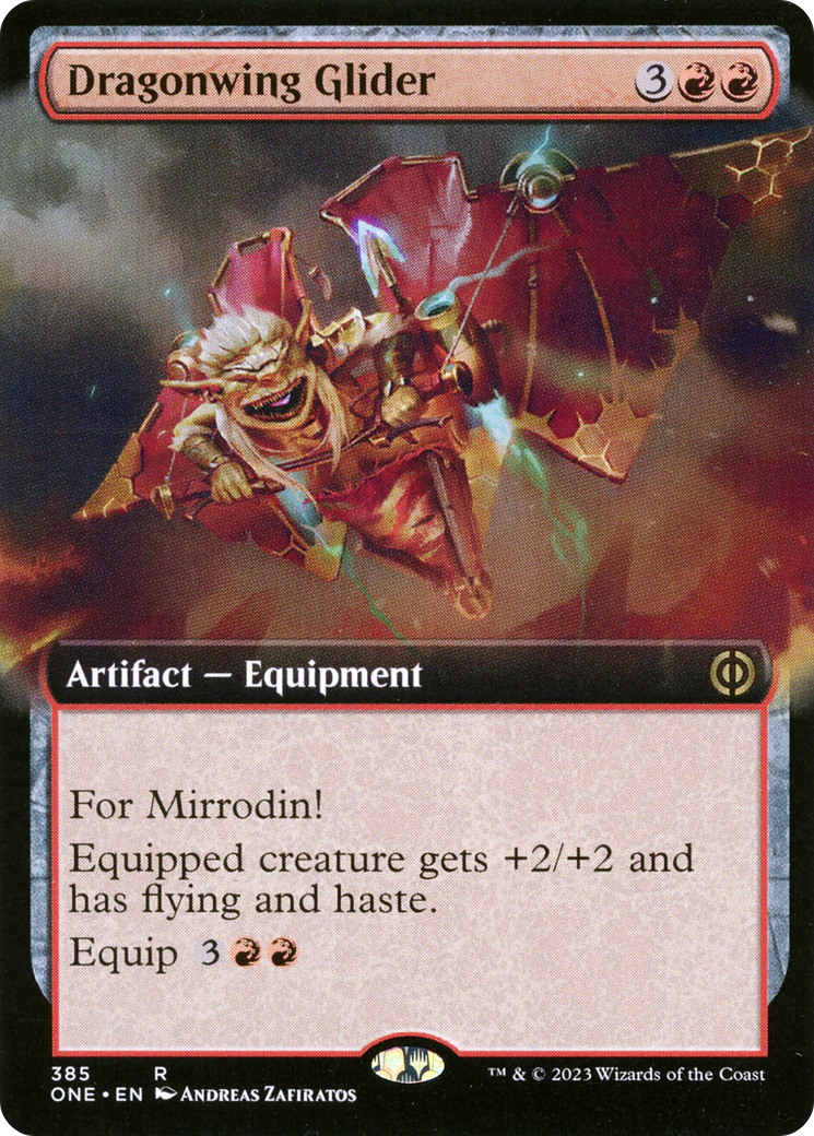 Dragonwing Glider (Extended Art) [Phyrexia: All Will Be One]