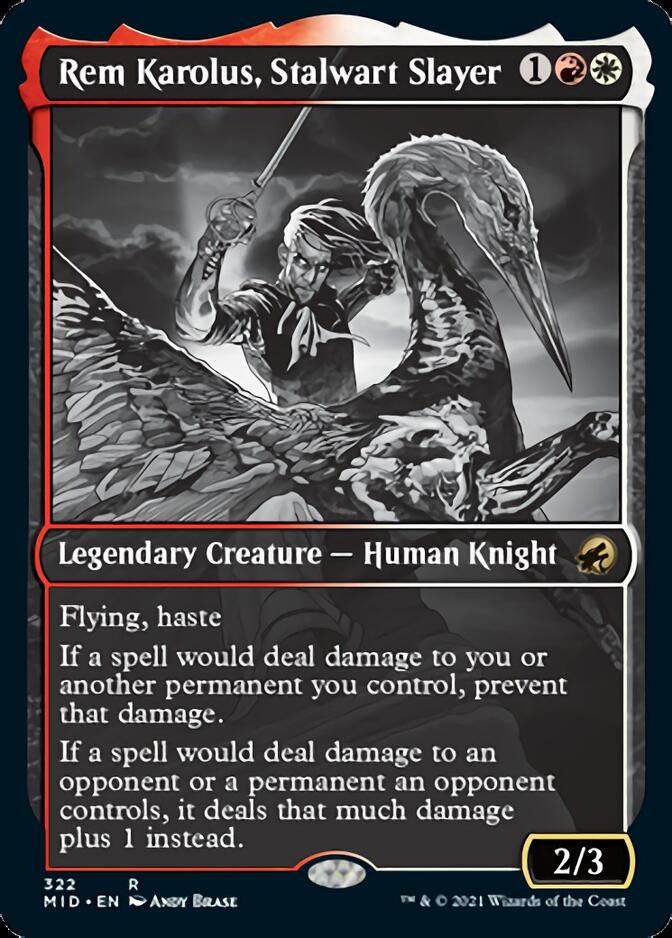 Rem Karolus, Stalwart Slayer (Showcase Eternal Night) [Innistrad: Midnight Hunt]