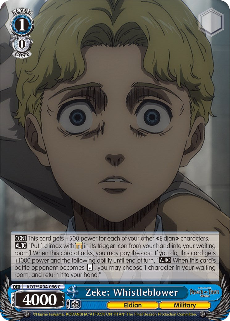 Zeke: Whistleblower [Attack On Titan: Final Season]