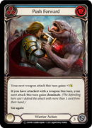Push Forward (Blue) [U-CRU096] (Crucible of War Unlimited)  Unlimited Rainbow Foil