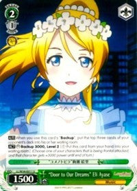 "Door to Our Dreams" Eli Ayase (LL/W34-E011 U) [Love Live! Vol. 2]