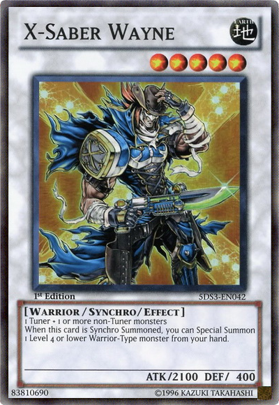 X-Saber Wayne [5DS3-EN042] Super Rare