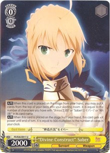 "Divine Construct" Saber (FS/S36-E011 U) [Fate/Stay Night [Unlimited Blade Works] Vol. II]