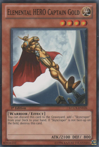 Elemental HERO Captain Gold [LCGX-EN026] Common